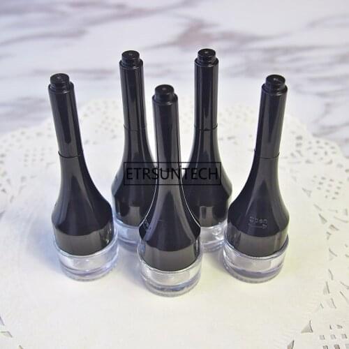 3ml lip gloss tube with brush,lip jelly bottle,black eyeliner bottle,brow powder case F20172450