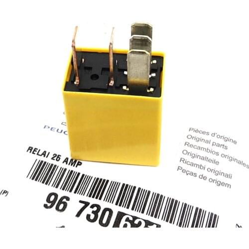 5-Pin Yellow Relay Multi-Use Relay 9673062180 Used for Peugeot & Citroen 2009-2017