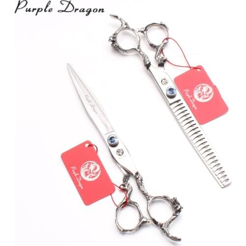 7.5" 440C Scissors For Animals Dogs Hair Shears Regular Scissors Thinninng Shears Pets Shears Puppy Grooming Scissors Kit Z9006