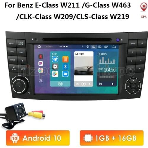 ISP Android 10 Car DVD GPS Radio for Mercedes Benz E-class W211 E200 E220 E300 E350 E240 E280 CLS CLASS W219 Multimedia 2 Din