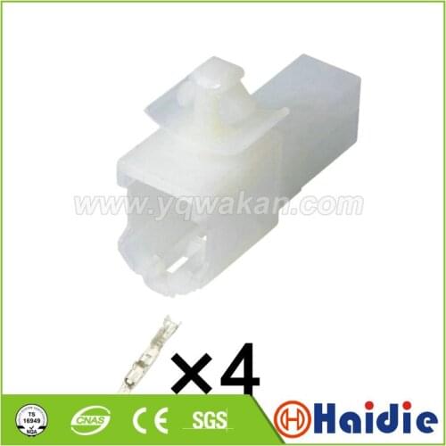 Free shipping 5sets 4Pin Auto plastic housing plug unsealed cable Connector