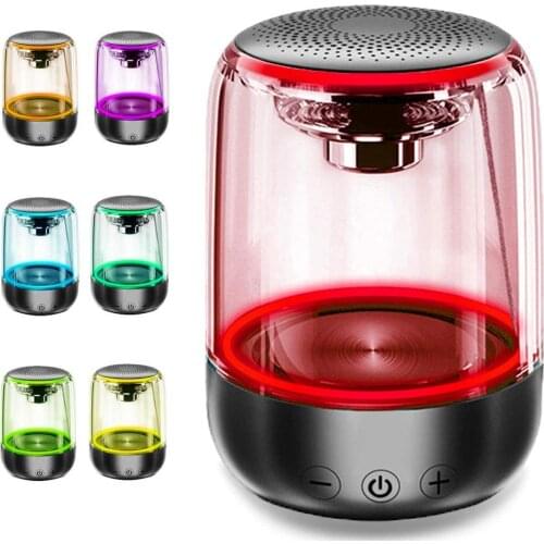 Bluetooth Portable Speaker, True Wireless Stereo Speakers, Crystal Clear Stereo Sound, Rich Bass, 100 Ft Wireless Range