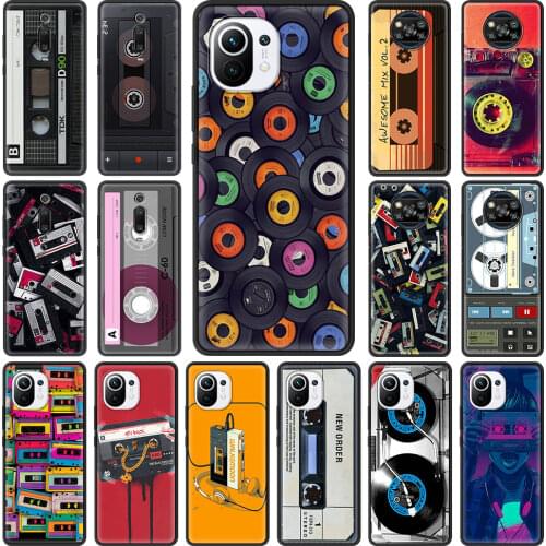 Vintage audio retro cassette Phone Case for Xiaomi Mi Poco X3 NFC M3 F1 10T 9T Pro Note 10 A2 8 Lite 5G 11 CC9 9 SE 11 Cover