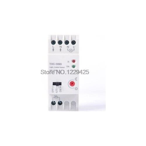 Din Rail Light Control Sensor THC109B Modular optical sensor THC109B Photo Control Switch