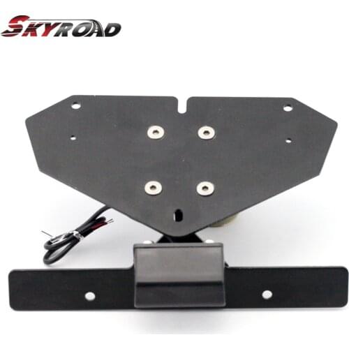 License Plate Holder For KAWASAKI ZX14R ZZR 1400 2006-2020 Tail Tidy Fender Motorcycle Eliminator Frame LED Aluminum Accessories