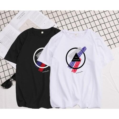 Short-sleeved T-shirt male tide brand trending bottoming shirt half-sleeved ins student cotton loose shirt 2020 new summer