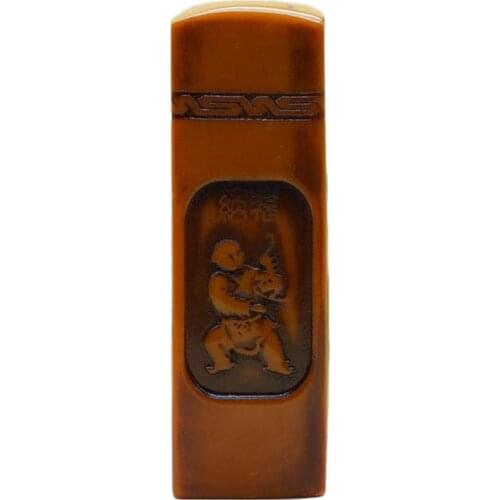 Calligraphy, painting, seal cutting, Shoushan stone, Na Fu, linmen seal, archaize