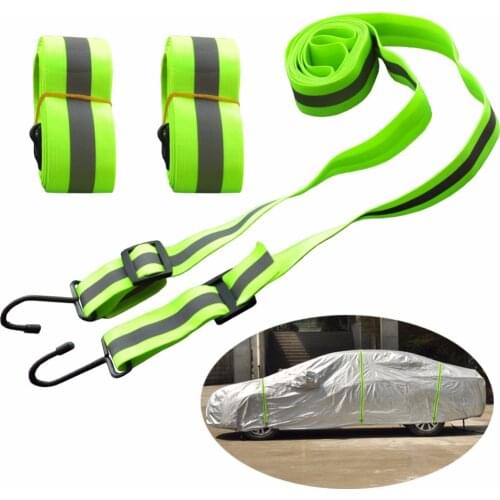 Kayme Gust Car Cover Straps Wind Protector,3pcs Elastic Adjustable Rope Protect Cover from High Wind, Universal Fit