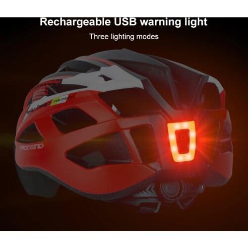 Cycling Helmet Lamp Bicycle Tail Light Road Bike Helmet Seat Tube USB Charging Warning Tail Light Outdoor Riding Equipment