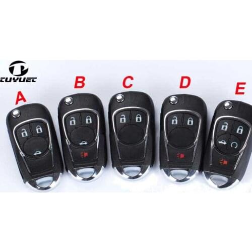 Modified Folding Flip Remote Key Shell for Buick Excelle Lacrosse XT GT Regal Car Key Case for Chevrolet Cruze Aveo Malibu