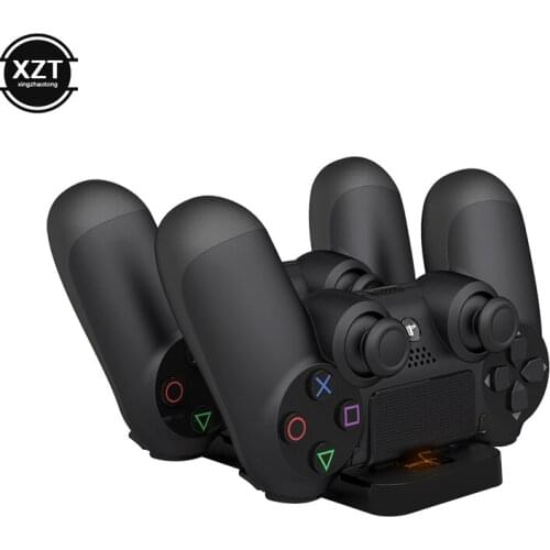 Newest 1pcs Controller Double Handle Wireless Chargers Dual USB Charging Dock Station Stand for Playstation 4 PS4 Slim gamepad