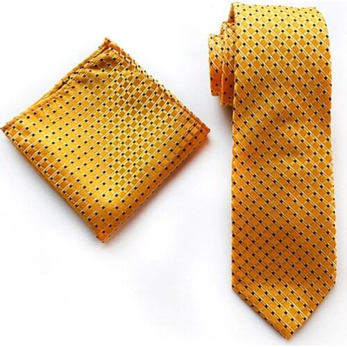 New Fashion Mens Tie Hot Sale Suit Tie Pocket Towel Set Business Casual Mens Square Scarf Tie Suit Polyester Silk Tie Sets