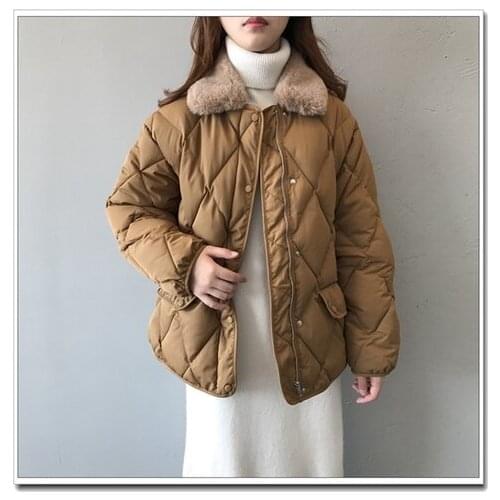 White Duck Down Snow Jacket Outwear New Winter Women Down Coat Natural Fur Collar Loose Thick Warm Parka Vogue