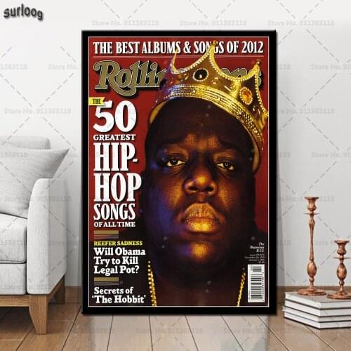 Posters and Prints Rolling Stone Trump Tupac Eminem The Weeknd Harry Styles Wall Pictures Poster Canvas Painting for Home Decor