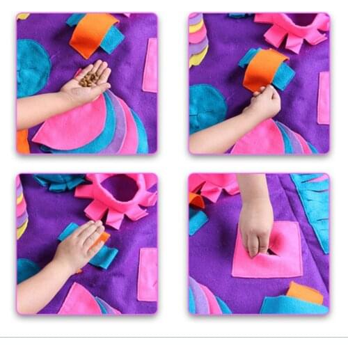 Dog Pet Snuffle Mat Nose Training Sniffing Pad Toy Feeding Cushion Blanket
