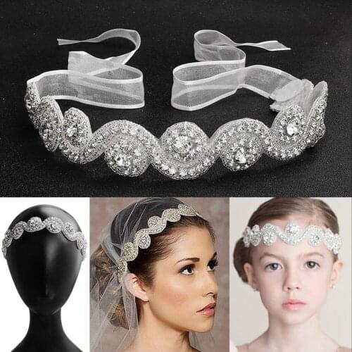 Top Sale hair accessories ins style high-grade hair Band hand-made flower inlaid with Diamond Wedding Veil Headpieces