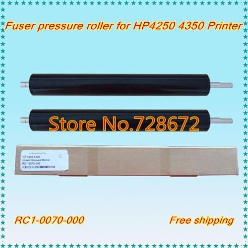 RC1-3321-000 Lower Sleeved Roller + Fuser Gear RC1-3324-000 RC1-3325-000 for HP 4250 4350 4345 Printer Fuser Pressure Roller