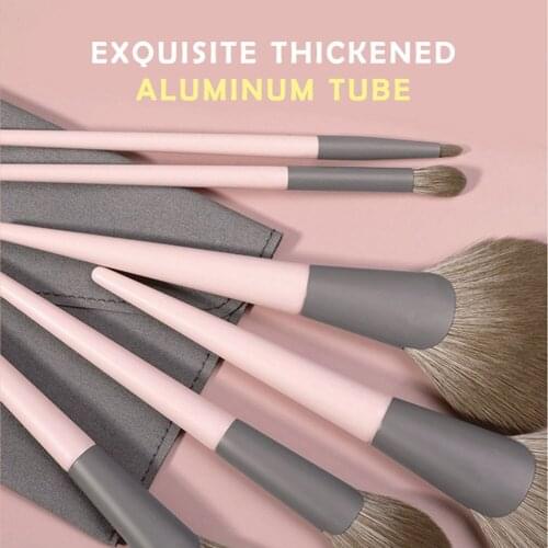 Pink 10pcs Professional Makeup Brush Set Soft Hair Powder Foundation Blush Blending Eye Shadow Lip Cosmetic Beauty Make Up Brush