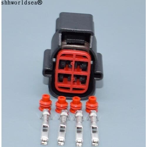Shhworldsea 4pin 1.5mm female E-3938 WPT-182(Tin) 1U2Z-14S411-AUA 4 Pin Female Connector for FORD