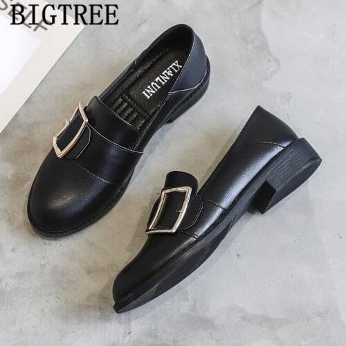 Oxford Shoes For Women Loafers Women Black Shoes For Women Ladies Shoes Fashion Zapatos Elegantes De Mujer Sapato Feminino 2020