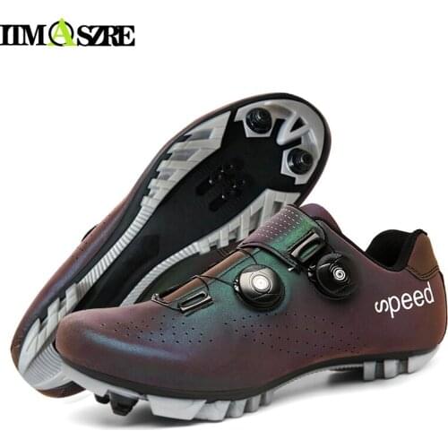 Cycling Mtb Road Cleat Flat Bike Racing Spd Bicycle Shoes Route Speed Cycle Boots Sneakers Bicycles Cleats Mountain