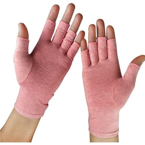 Cycling Gloves Half Finger Arthritis Pressure Health Gloves Ash High Elastic Breathable anti-edema Rehabilitation Riding Gloves
