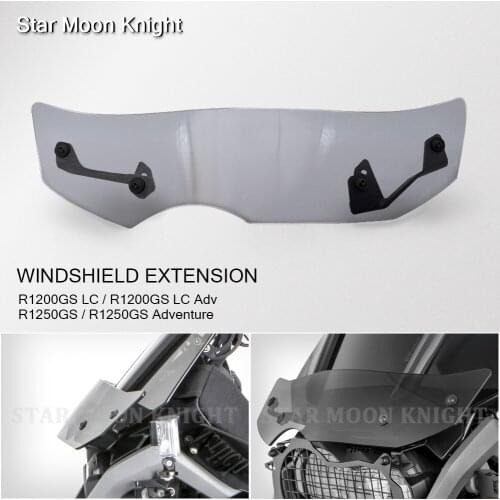 For BMW R1200GS R 1200 GS LC Adv R1250GS R1250 Adventure 2013 - 2017 Motorcycle Windscreen Wind Deflector Windshield Extension