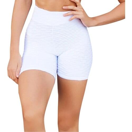 Summer Leggings Women Scrunch Gym High Waist Jeggings Running Fitness Yoga Pants Wrinkled Biker Shorts Waist Trainer Leggings