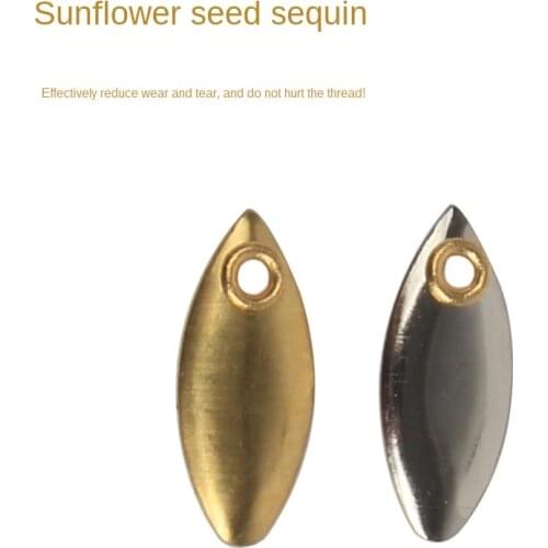 10/50 Pcs/Pack Fishing Attractor Spinner Blades Smooth Nickel Spoons Plaice Lacquer Coated Fishing Accessories