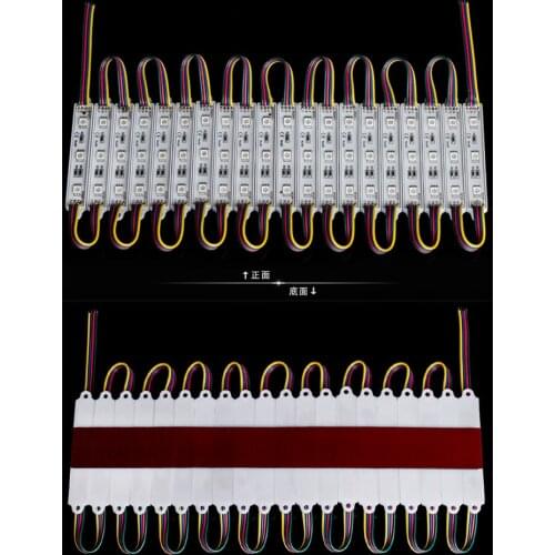 1000 x Super Bright smd 5050 RGB LED Module lamp light 3 LEDS Waterproof 0.72W 12V DC