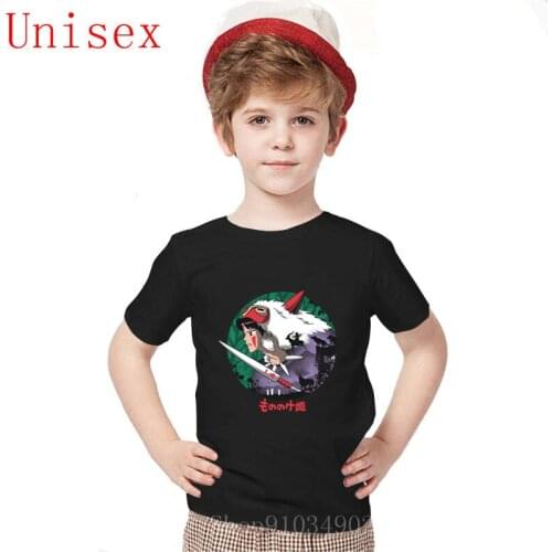 2020 New Summer Camiseta Guardian of the Forest Spirit Wolf Princess Mononoke kids clothes boys Camisa fighter harajuku Tees