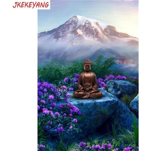 5D DIY square/round Diamond painting Buddha statue Cross Stitch Diamond Embroidery Pattern Rhinestone home decor J1144