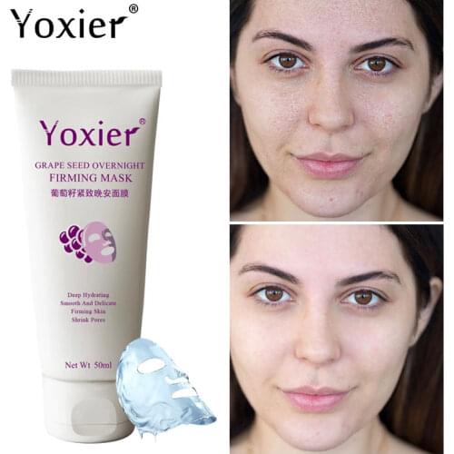 Hyaluronic Acid Night Care Mask Anti-Aging Whiten Moisturizing Firming Skin Shrink Pores Fades Spots Acne Nutrition Repair Mask