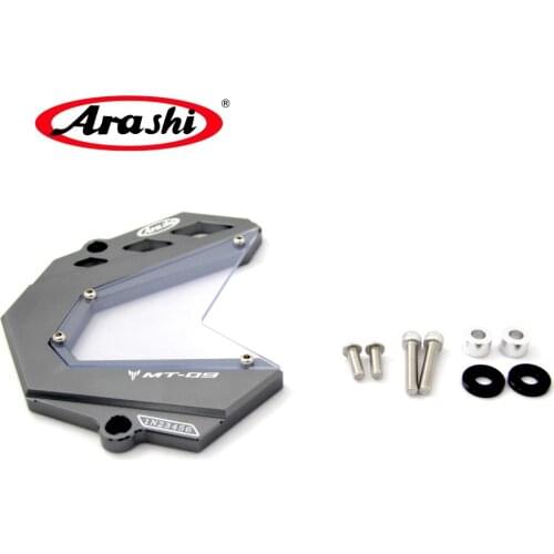 Arashi 1Pcsr For YAMAHA MT-09 2013-2017 CNC MT09 FZ09 FJ09 Motorcycle Chain Cover Protect Pocket SPORT TRACKER 2014 2015 2016