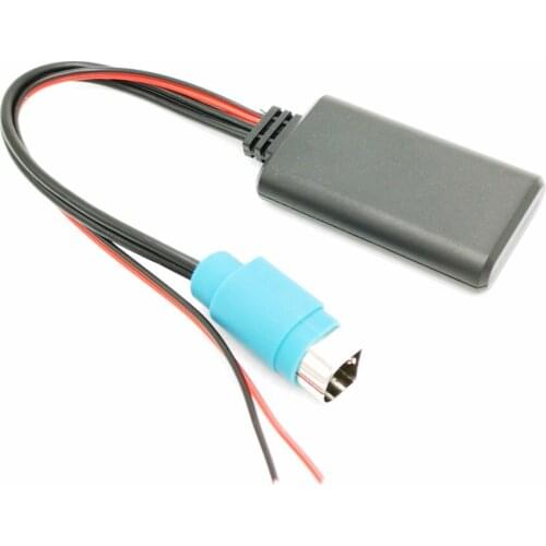 Car Bluetooth 4.0 Wireless Module for Alpine Radio Aux Cable Adapter KCE-236B CDE9885 9887 to Smartphone Audio Input