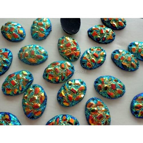 Free shipping oval shape 60pcs 18*25mm sew on crystal rhinestone flatback strass loose beads accessory gemstone