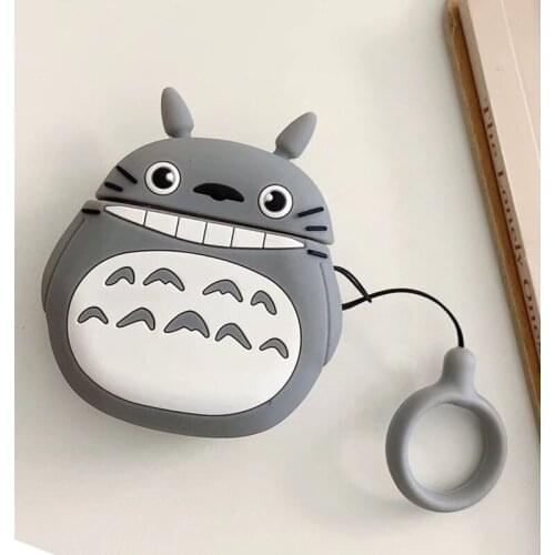 Bluetooth Earphone for Airpods 1 2 Pro Case Cover Shell Japanese Anime Totoro Soft Silicone Case for Airpod 1/2 Pro Cover