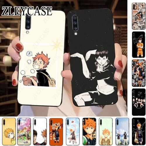 Haikyuu Hinata attacks Anime soft Phone Cover For Samsung Galaxy A50 A10 A20 A20E A20S A30S A40 A51 A70 A30 A6 A7 A8 case Cover