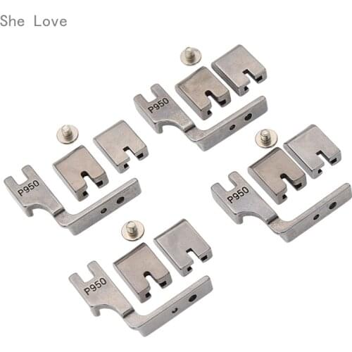 Chzimade 4pcs DIY Sewing Tool Industrial Lockstitch Ruffler Presser Foot Steel for Sew Machine
