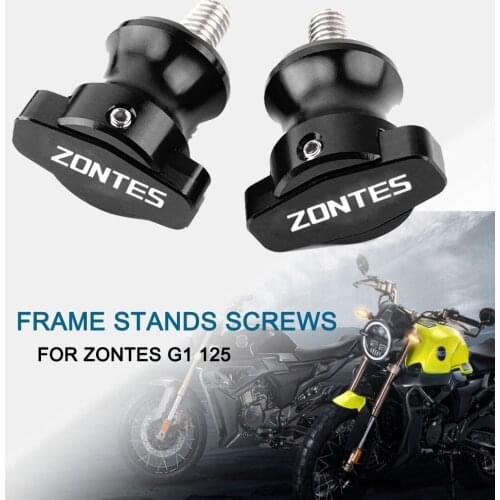 For Zontes G1 -125 G1 125 125-G1 Swingarm Spools Rear Stand Screws Sliders