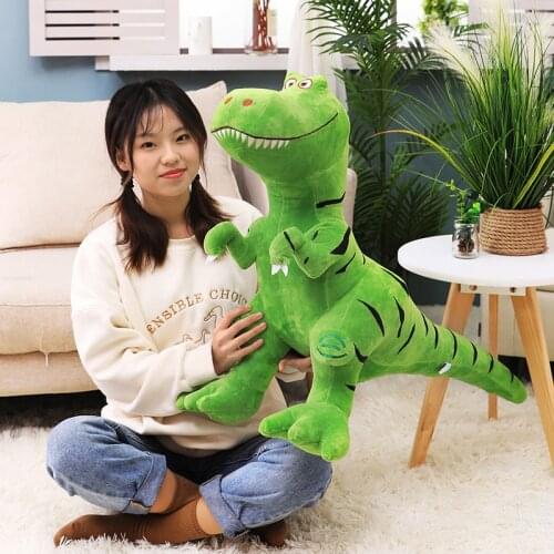 1pc 40-100cm Kawaii Dinosaur Plush Toys Cute Tyrannosaurus Stuffed Toys Pillow Soft Dolls Toys for Boys Kids Children Gift