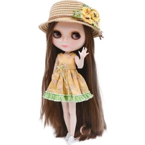 Neo Blyth Doll NBL Customized Shiny Face,1/6 BJD Ball Jointed Doll Ob24 Doll Blyth for Girl, Toys for Children NBL13