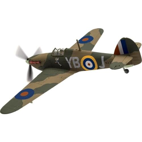 1/72 World War II British Air Force Spitfire Fighter Mk1A YB-J Popeye Military Aircraft Model High-end Collection Adult Toy