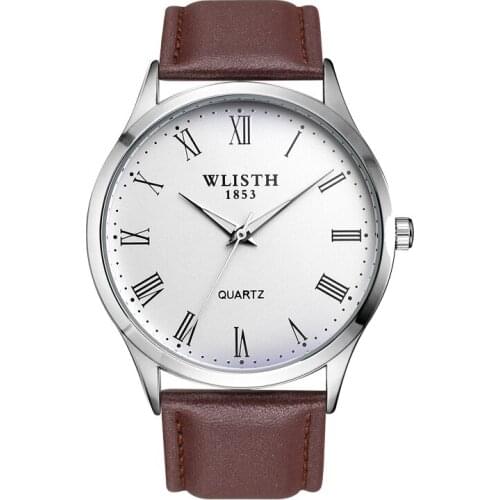 Mens Watch Business Casual Luminous Leather Belt Quartz Wristwatch Casual Cool Waterproof Students Watch Relogio Masculino