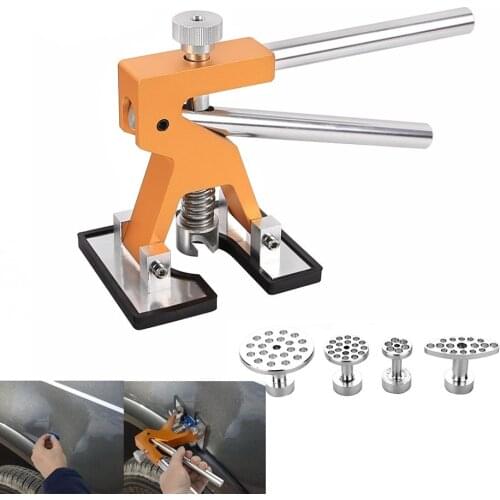 Tools Kit Professional Hand Tool Sets Golden Dent Lifter Car Paintless Dent Repair Tools Set Dent Puller Glue Tabs free gift