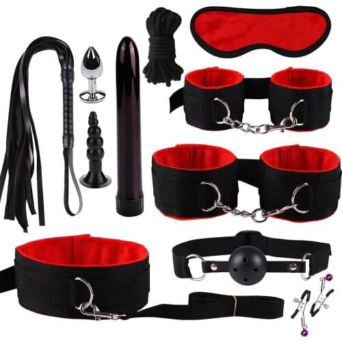 Bdsm stuff SM erotic couple toy bundle set nylon flirting game women sex men