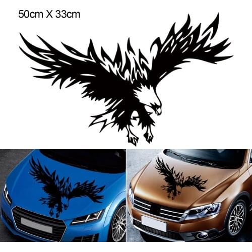 Car Hood Stickers Eagle Decal Flying Wings Eagle Tribal Pattern For Truck SUV Body Sticker Decal Bird Wings Sticker Car Side
