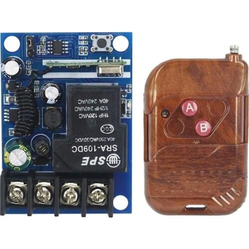 New DC12--48V 12V 24V 36V 48V 1CH 10A RF Wireless Remote Control Switch System teleswitch 1pcs(JRL- 13)Transmitter + 1 *Receiver