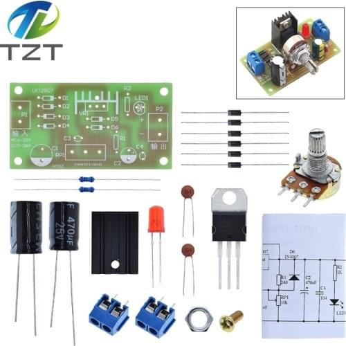 LM317 Adjustable Power Supply Kit Continuous Adjustable DC Power Supply DIY Teaching Training Parts