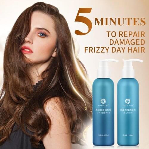 HAIRCUBE Repair Hair Growth Shampoo Conditioner Set for Damaged Hair Straightening Nourishing Soft Men Women Hair Care Set 200ml